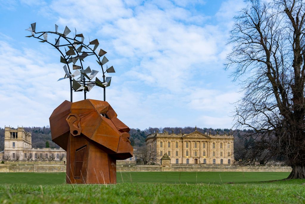 the-duke-of-devonshire-on-his-burning-man-sculpture-exhibition-at-chatsworth