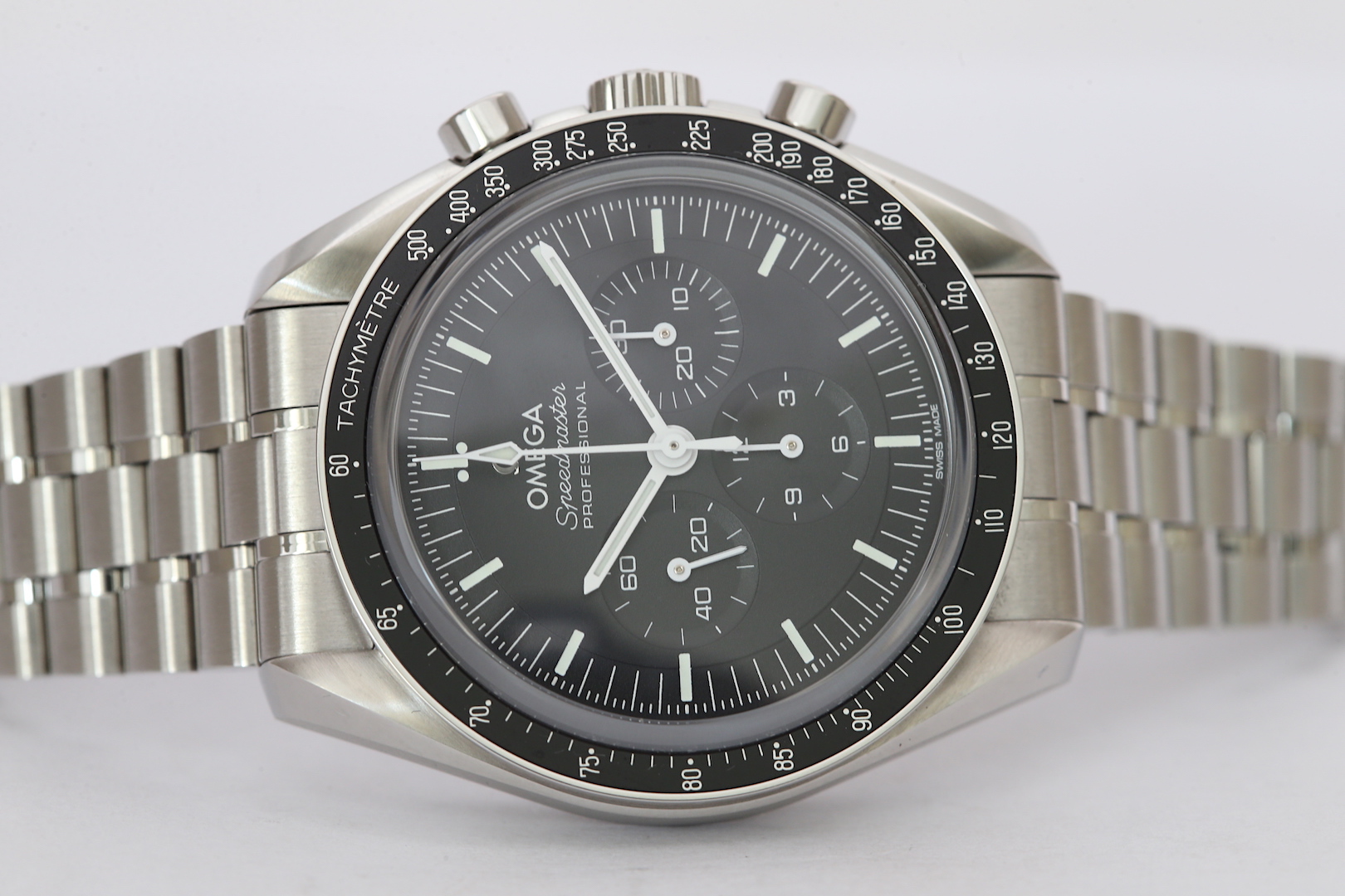 Omega Speedmaster Moonwatch Co-Axial Master Chronometer Doppio Zaffiro 2022  New Full Set -