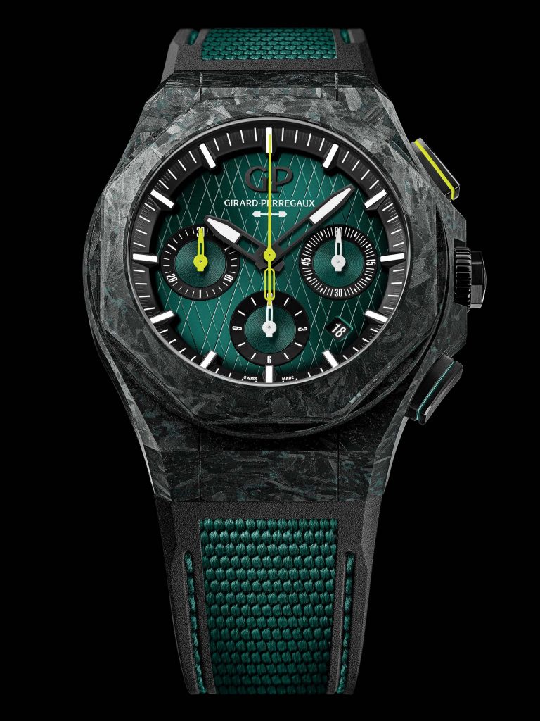 girard-perregaux-goes-racing-green:-laureato-absolute-chronograph-aston-martin-f1-edition