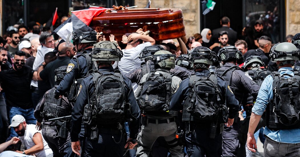israeli-police-beat-mourners-at-al-jazeera-journalist’s-funeral