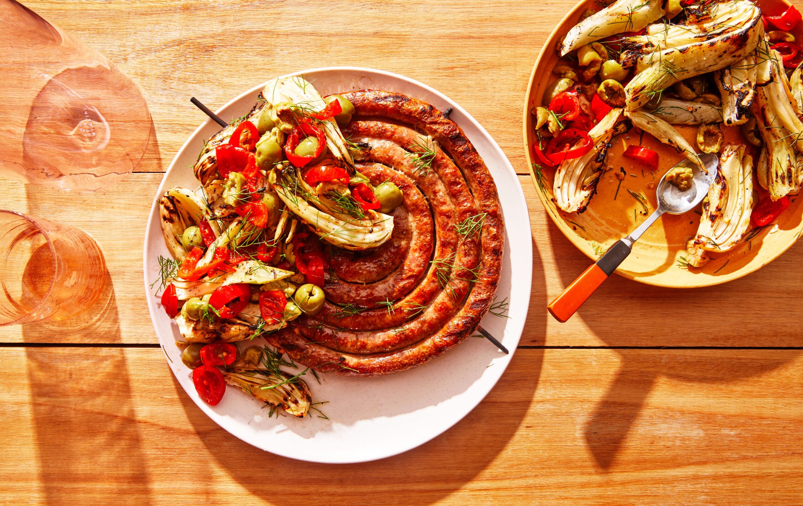 grilled-italian-sausage-with-fennel-salad
