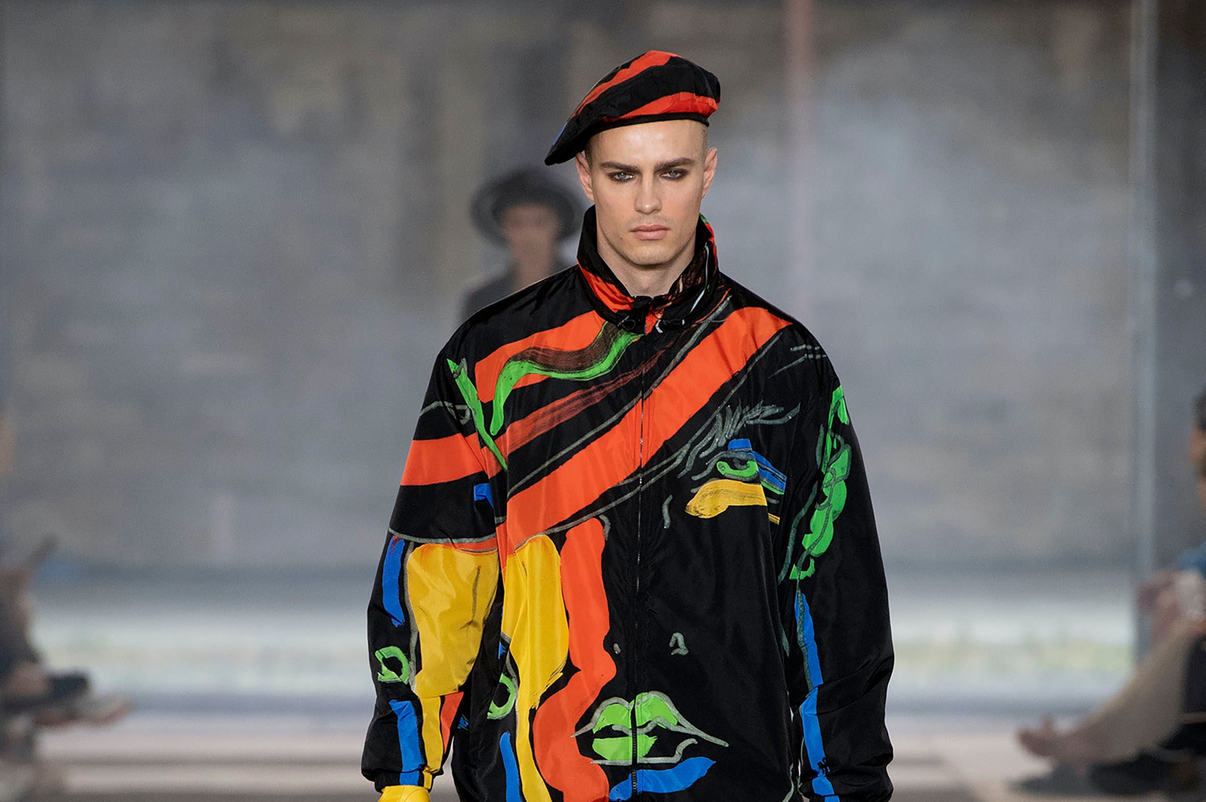 9-best-looks:-moschino-spring/summer-2023-menswear-collection-unravels-in-pop-bright-colours