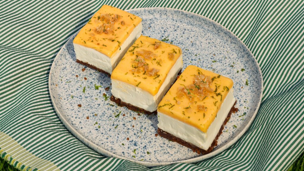 ginger-lime-no-bake-cheesecake-bars