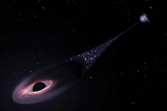 runaway-black-hole-creating-trail-of-new-stars:-scientists